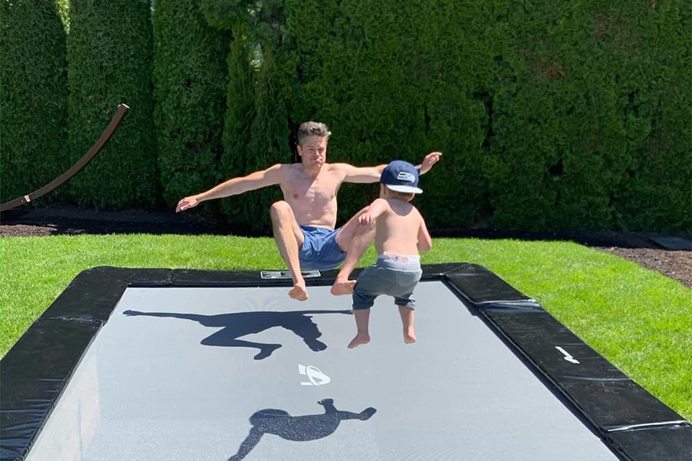 Nedgravet trampolin