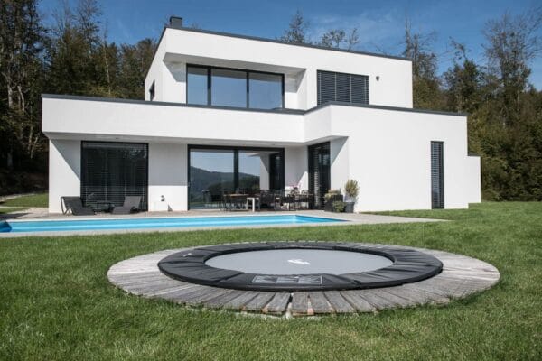 Akrobat_ Family Trampoliners (1) Akrobat Primus Flat Rund 305cm | Antracit