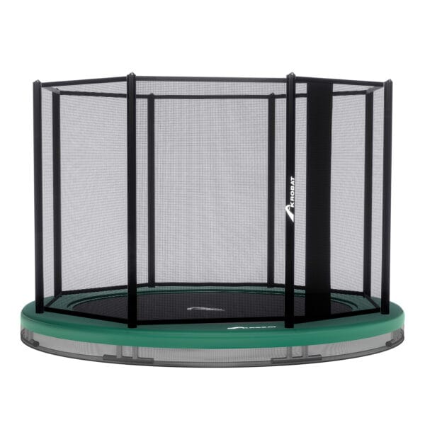Akrobat_Orbit_Inground_Round_OverlappingNet_Green-Black Akrobat Orbit Inground 430 cm | Grøn